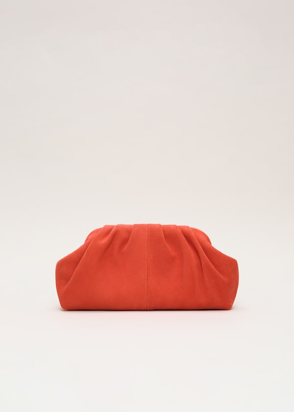 Suede Clutch Bag