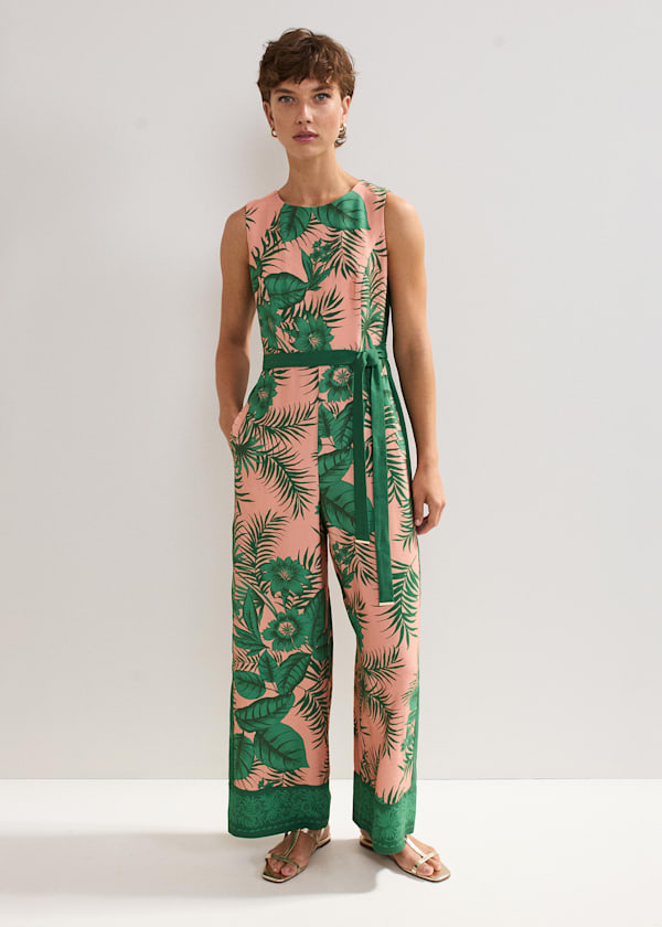 Cyra Palm Jumpsuit Outfit