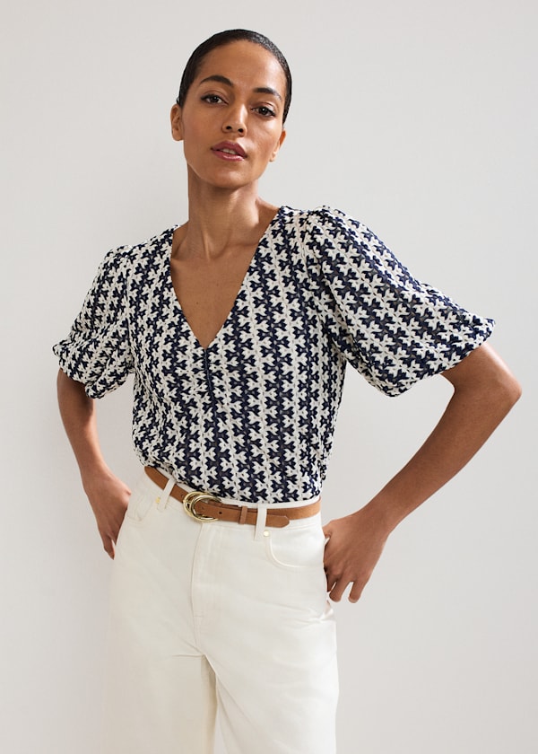 Alba Textured Top