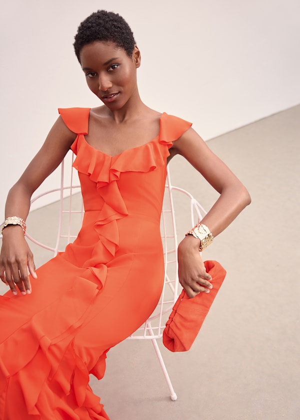 Lianah Ruffle Maxi Dress