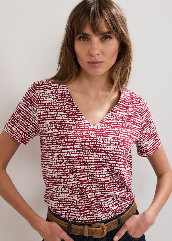 Alice Spot Print Top
