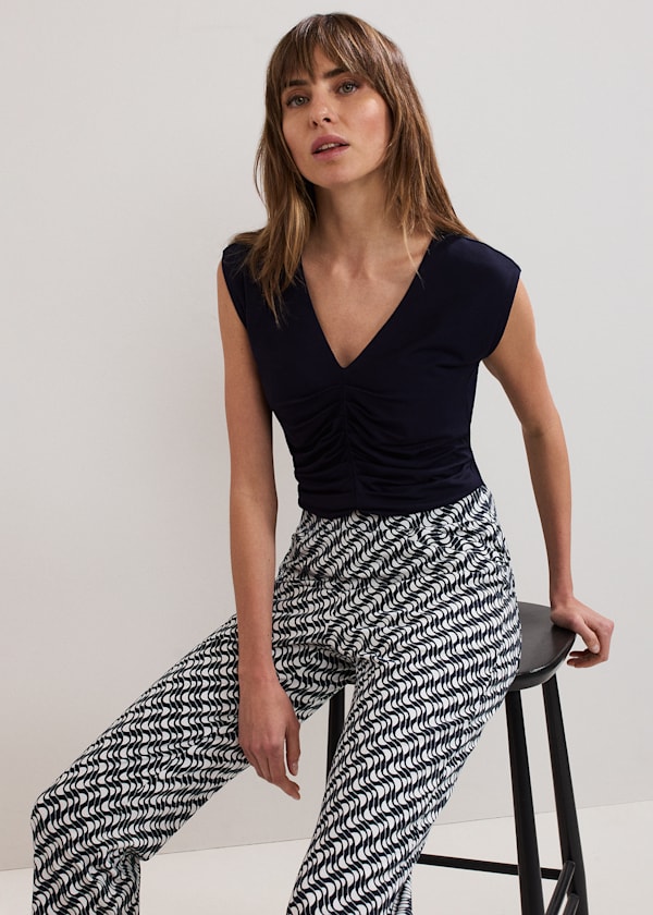 Taia V Neck Top