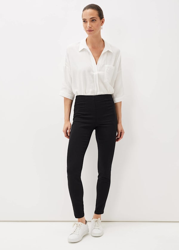 Posh Ponte Slim Leg Trousers, M&S Collection