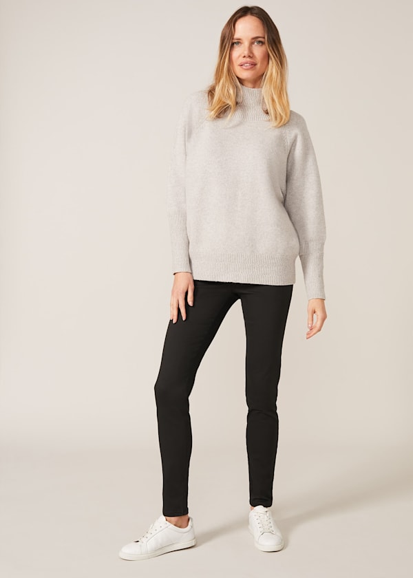 Amina Double Zip Skinny Jeggings