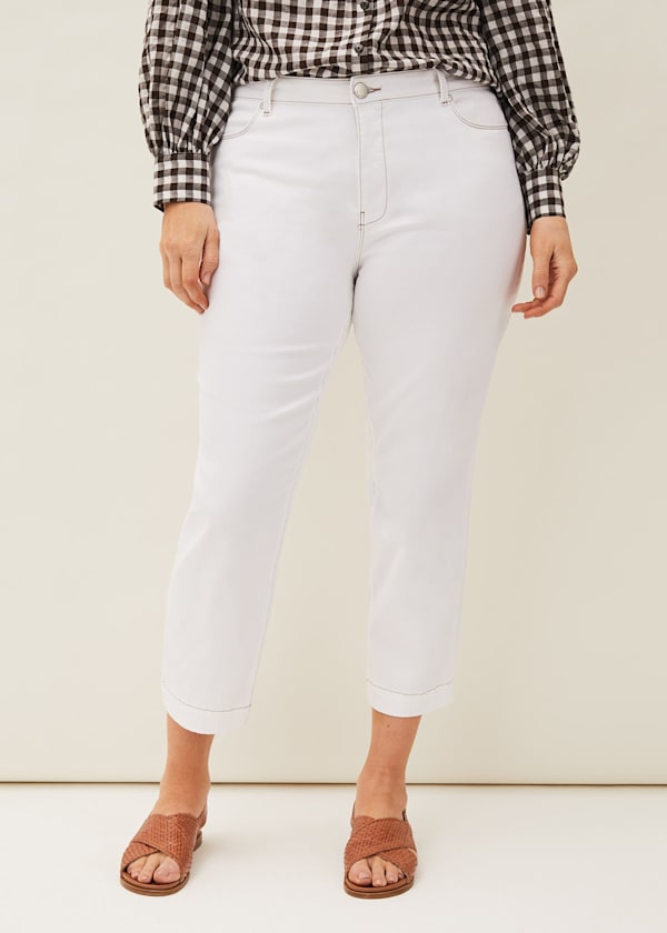 Ramona Cropped Straight Leg Jean