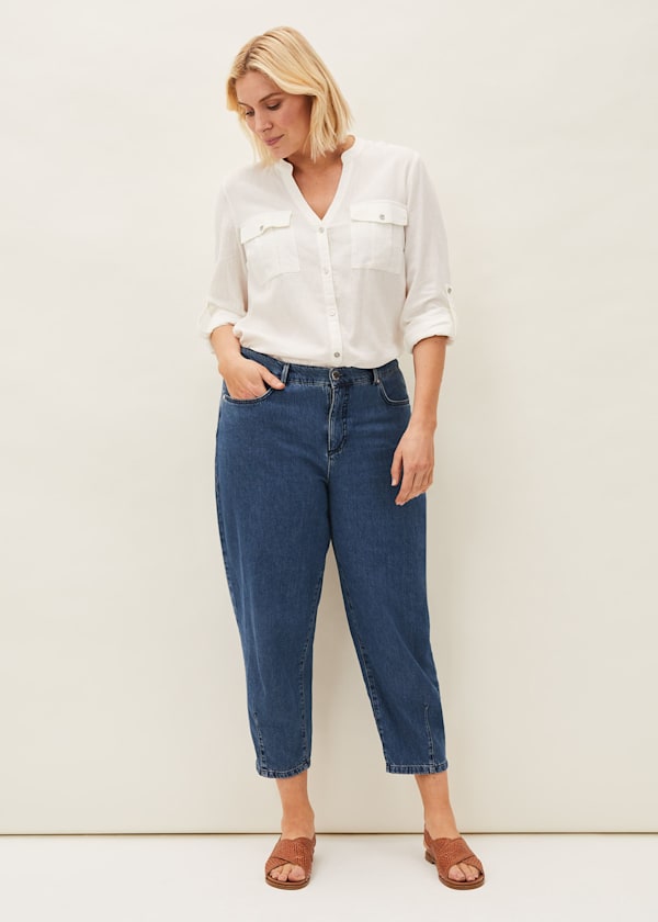 Romilly Jeans mit Barrel-Bein