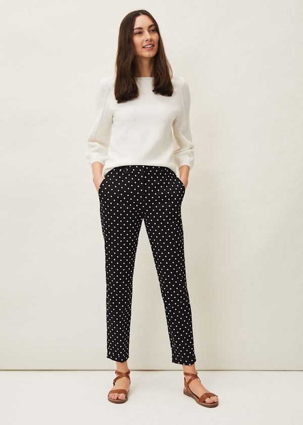 Bea Spot Tapered Trouser