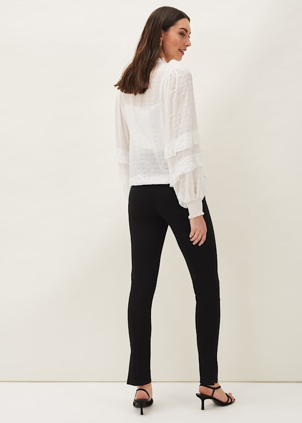 Sabrina Zip Hem Ponte Trousers