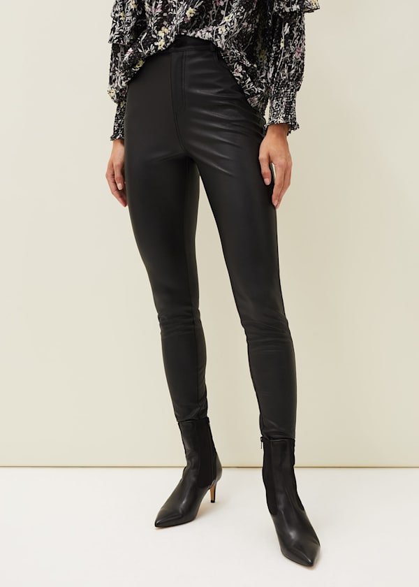Kristina Faux Leather Skinny Jean