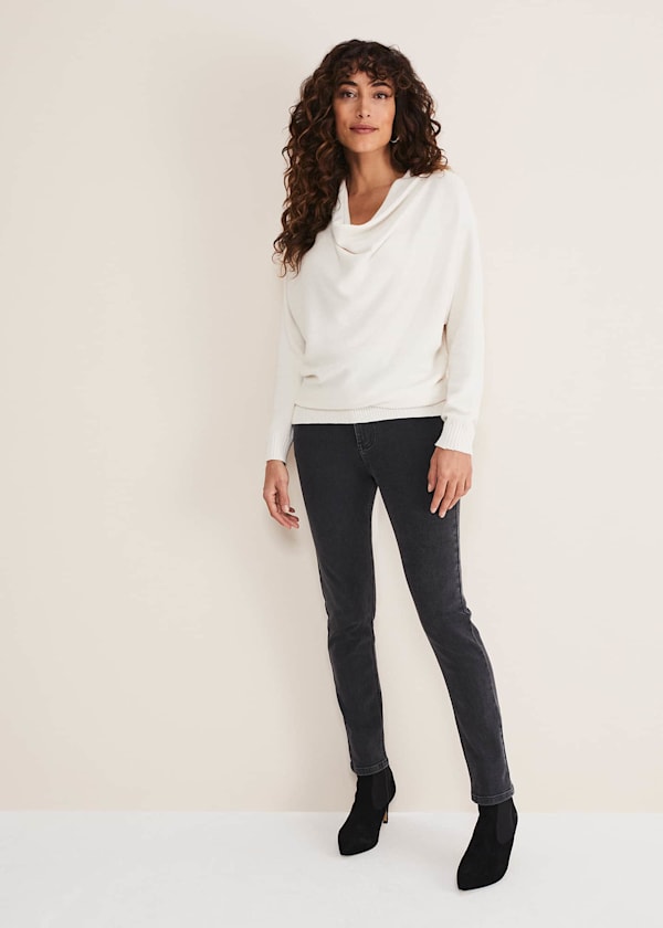 Hailee Topstitch Skinny Jeans