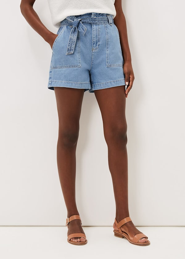 Pollie Denim Cargo Short