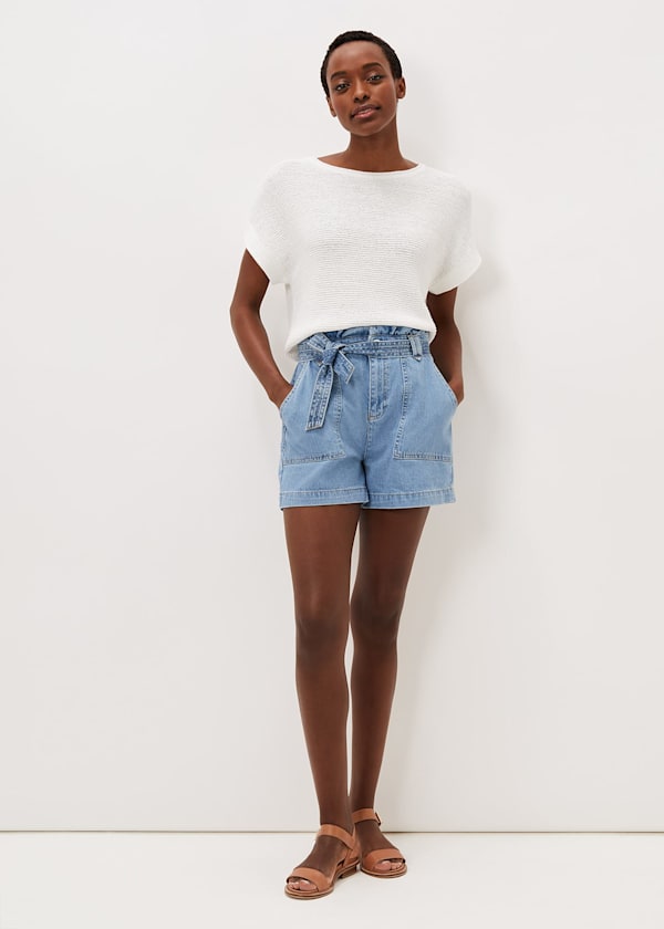 Pollie Denim Cargo Short