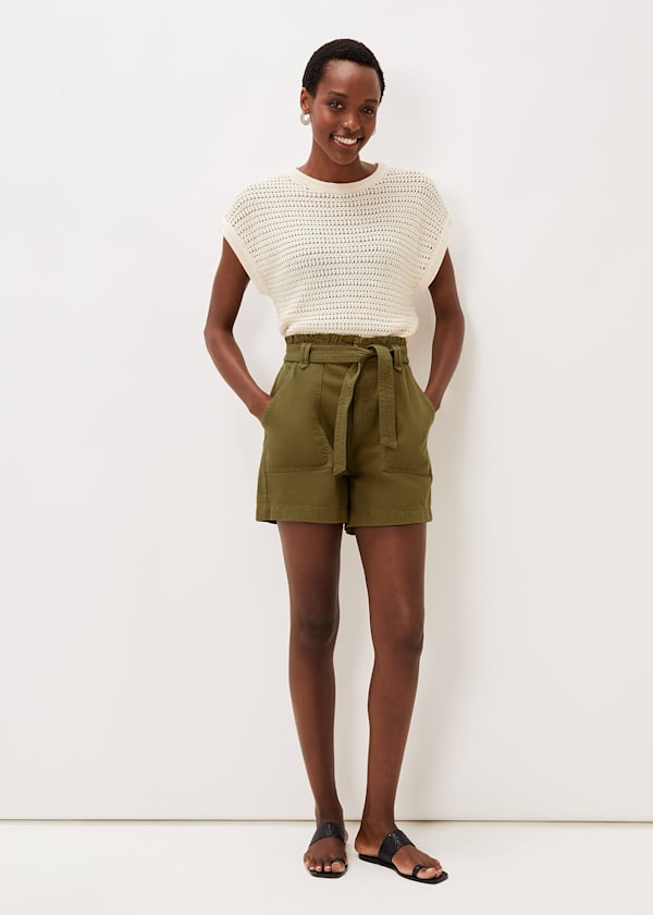 Pollie Denim Cargo Shorts