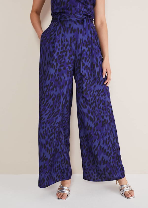 Coletta Leopard Print Trousers