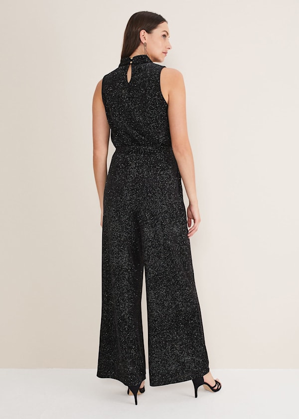 Dove Glitter Velvet Trouser