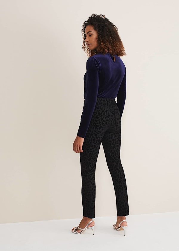 Jaimie Flocked Jeans