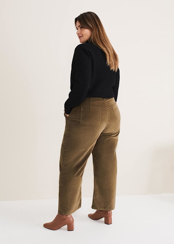 Karlie Button Through Corduroy Jeans