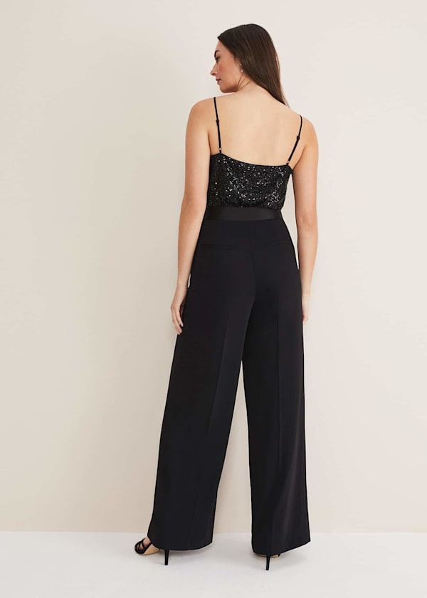 Elandra Wide Leg Tux Trousers