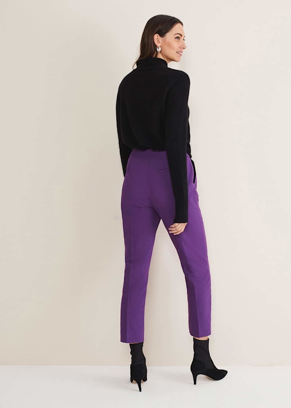 Julianna Cropped Straight Leg Trousers