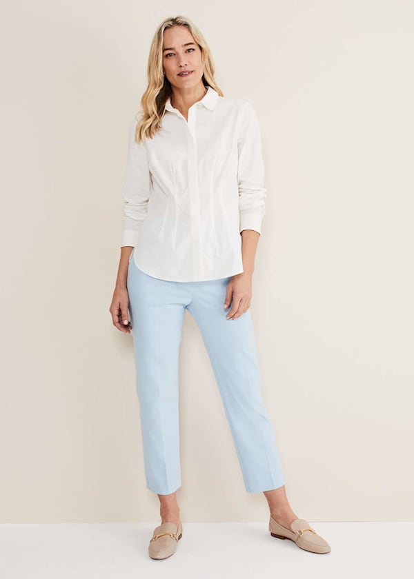 Julianna Cropped Straight Leg Trousers