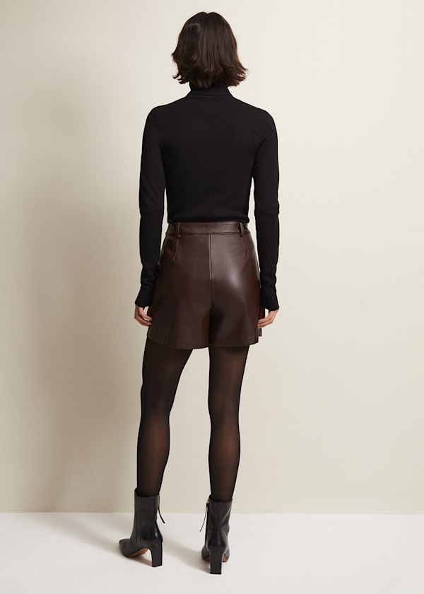 Hadley Faux Leather Shorts