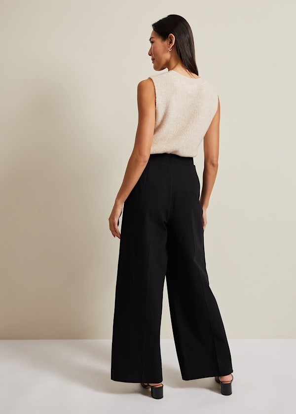 Mila Ponte Wide Leg Trousers
