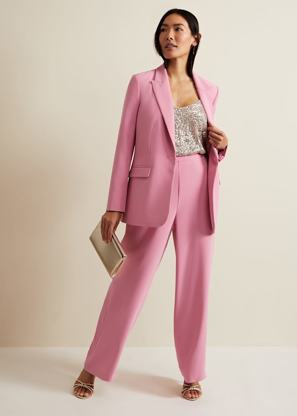 Elandra Pink Wide Leg Trouser