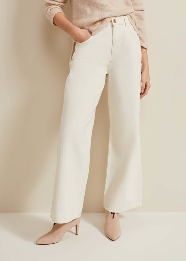 Lorelei Ecru Wide Leg Jean