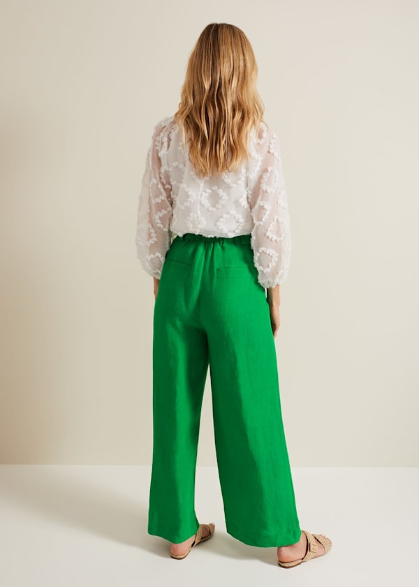 Lottie Linen Wide Leg Trousers