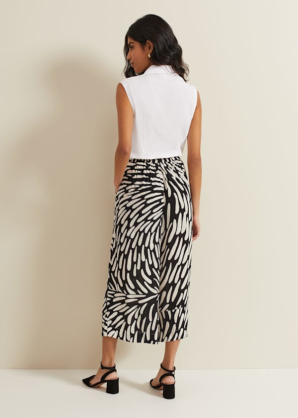 Malaya Abstract Print Culottes