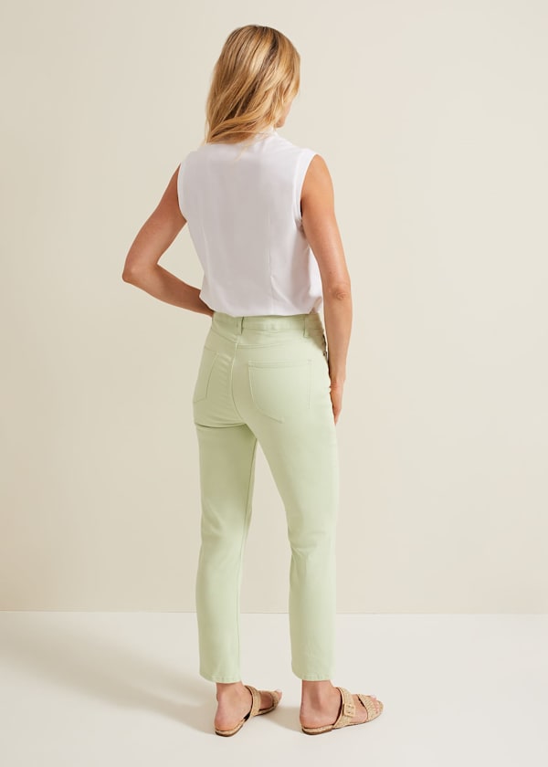 Lindsey Cropped Straight Leg Jeans
