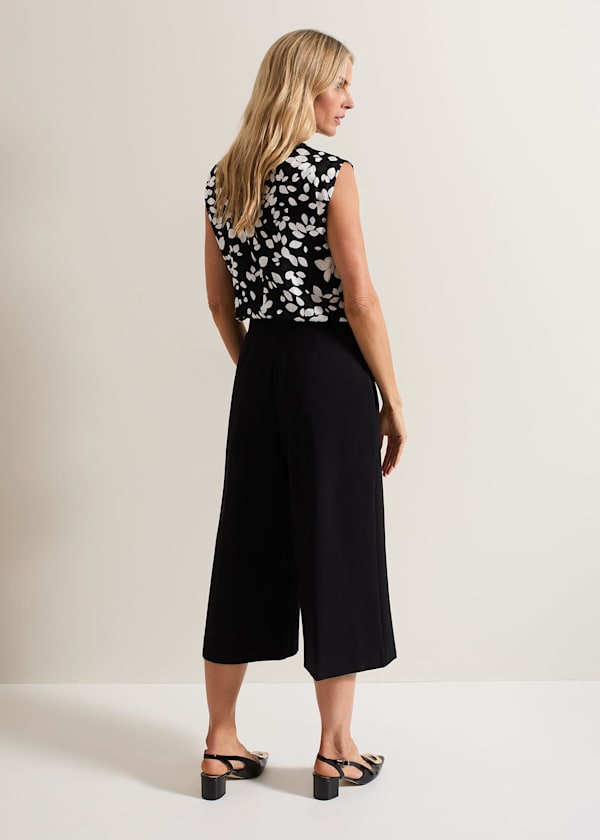 Lori Black Ponte Culottes