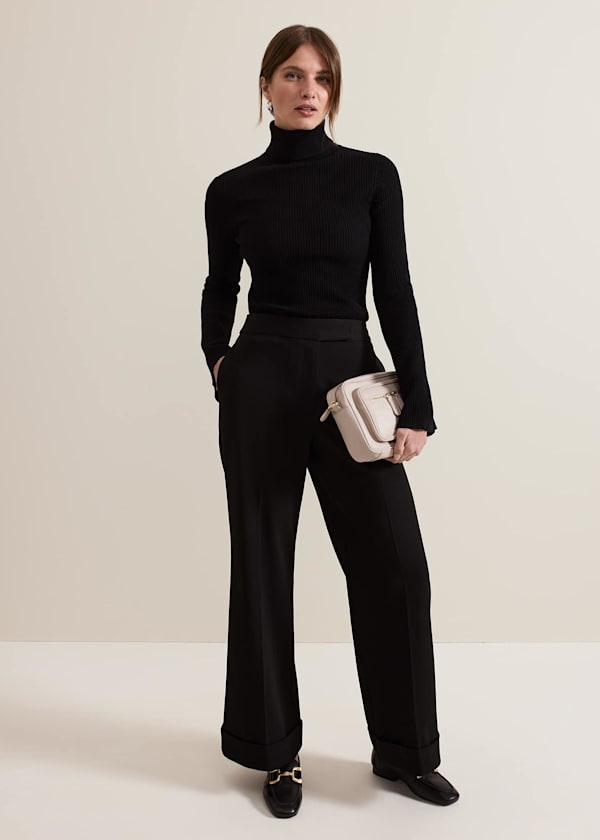 Petite Trixie Turn Up Hem Trouser