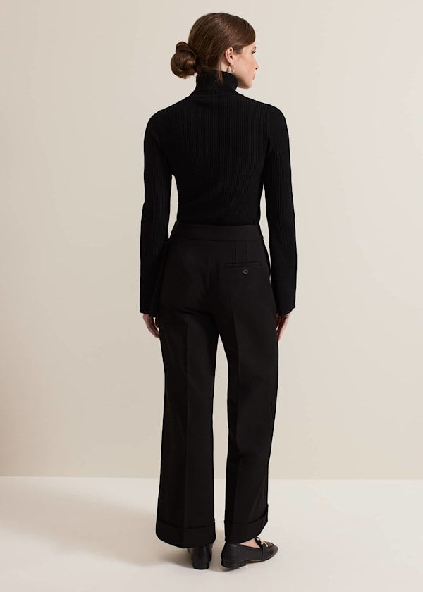 Petite Trixie Turn Up Hem Trouser