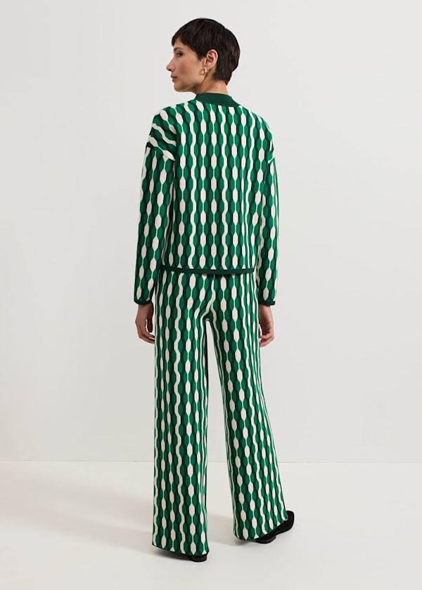 Payton Geo Jacquard Knitted Trousers