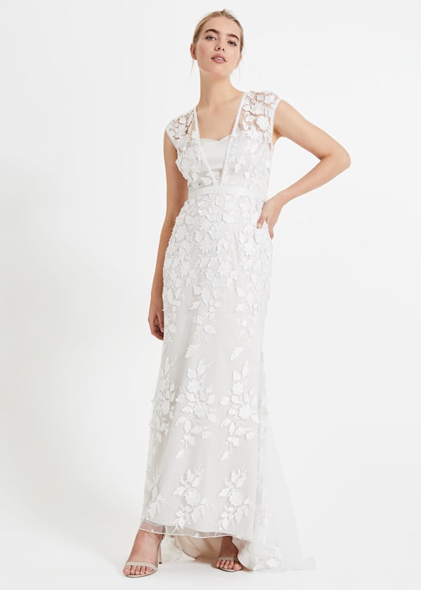 Peony 3d Lace Wedding Dress