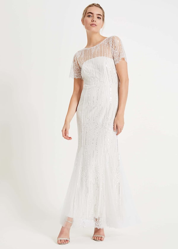 Leonora Sequin Bridal Dress