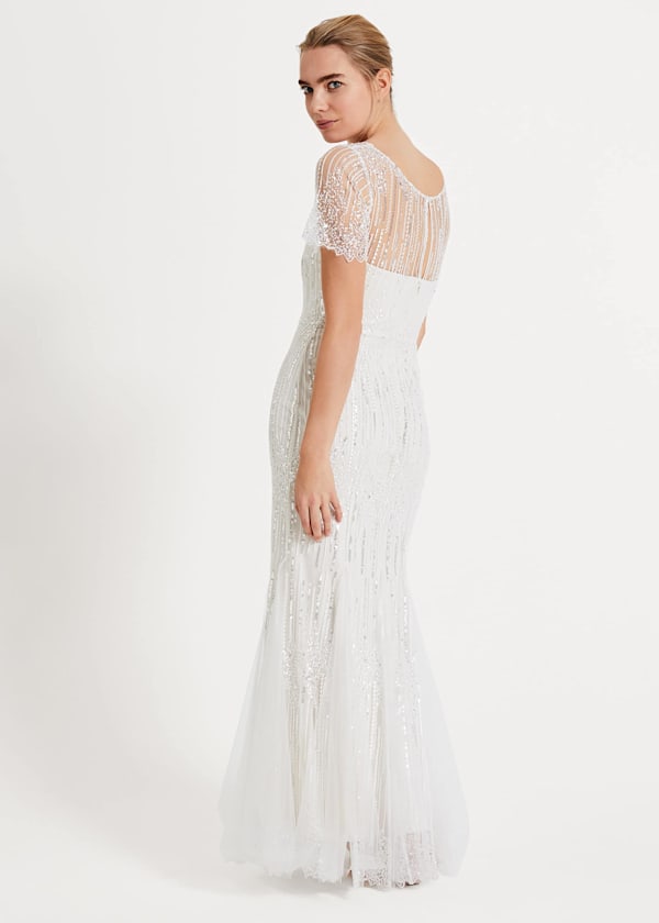 Leonora Sequin Bridal Dress
