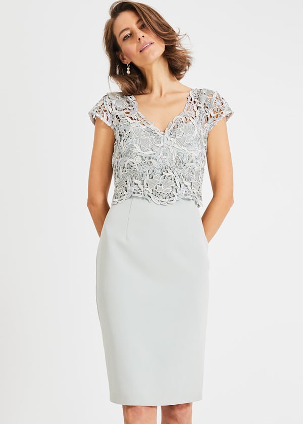 Ellise Lace Bodice Dress