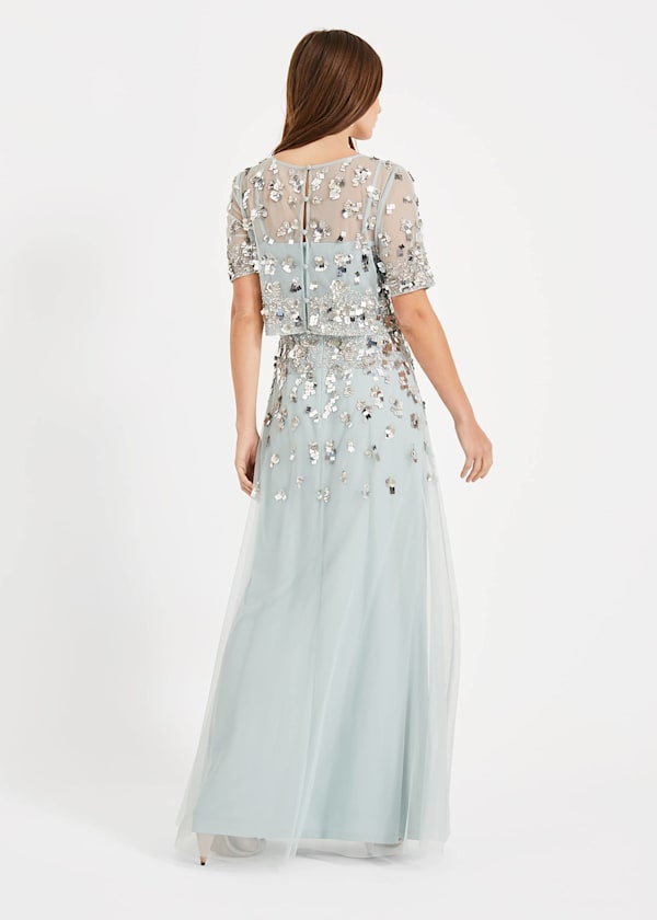 Christina Sequin Maxi Dress