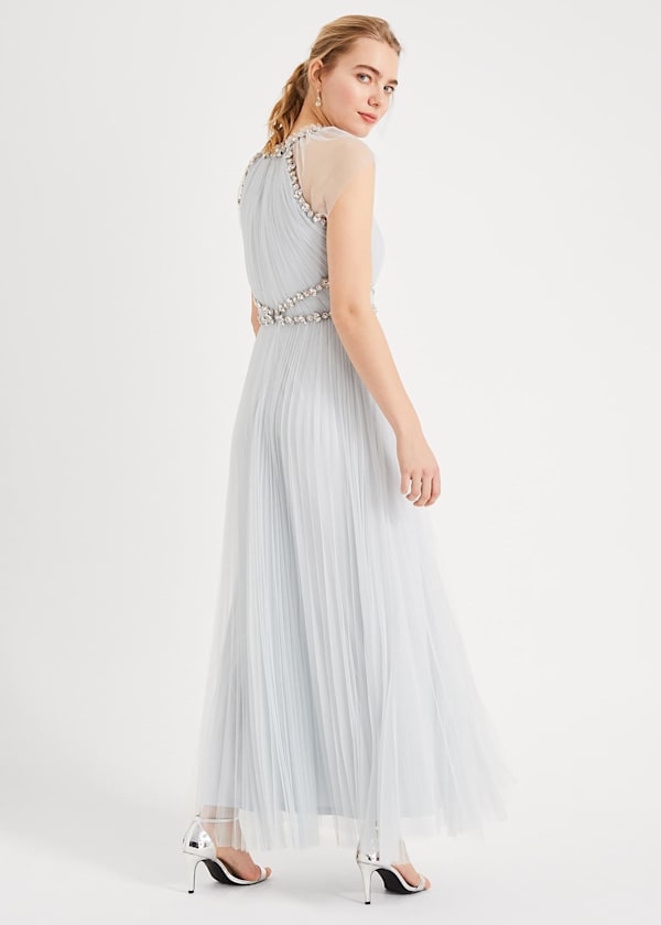 Gerona Pleated Tulle Dress