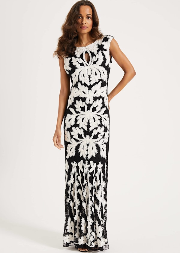 Paige Tapework Lace Maxi Dress