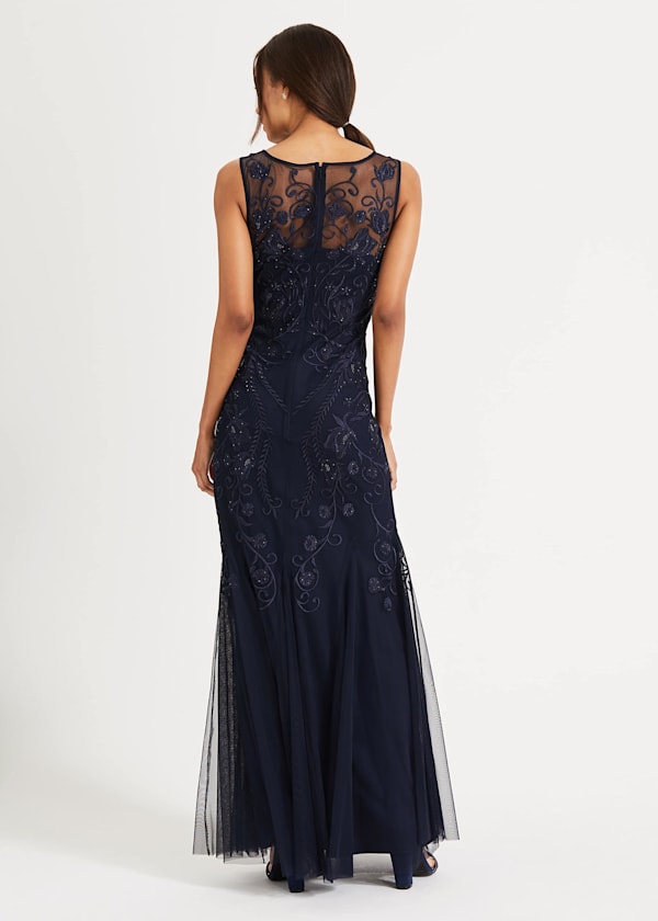 Cecilia Embroidered Maxi Dress