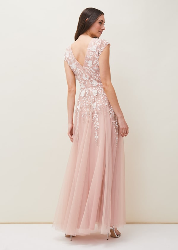 Henriette Flower Maxi Dress