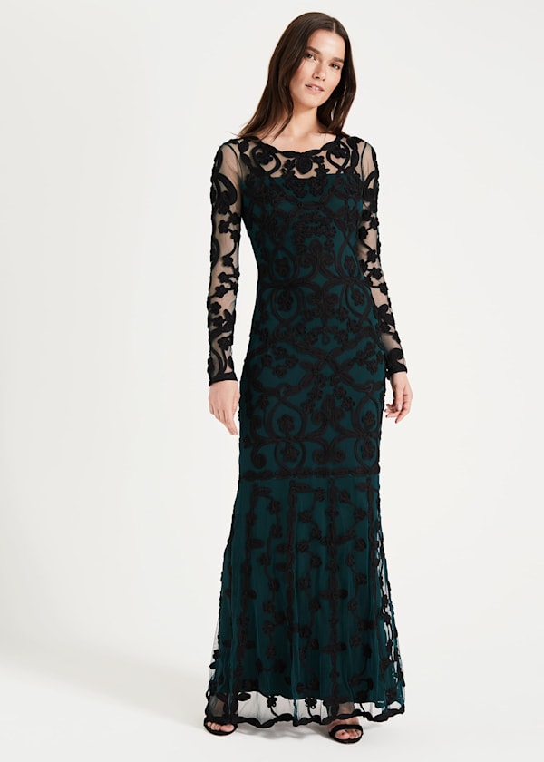 Cristine Tapework Lace Dress