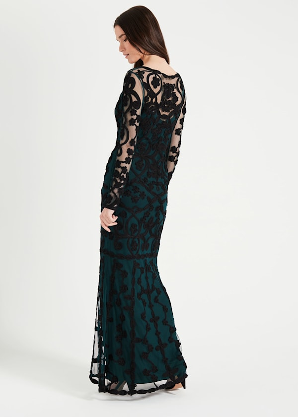 Cristine Tapework Lace Dress
