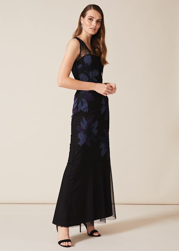 Barbara Applique Floral Dress