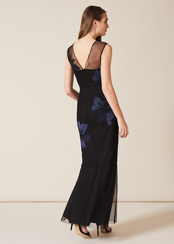 Barbara Applique Floral Dress