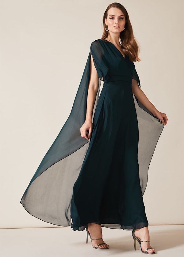 Arwen Silk Drape Dress