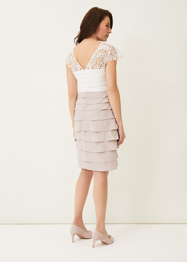 Faith Contrast Fitted Dress